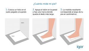 guia de tallas botas agua igor