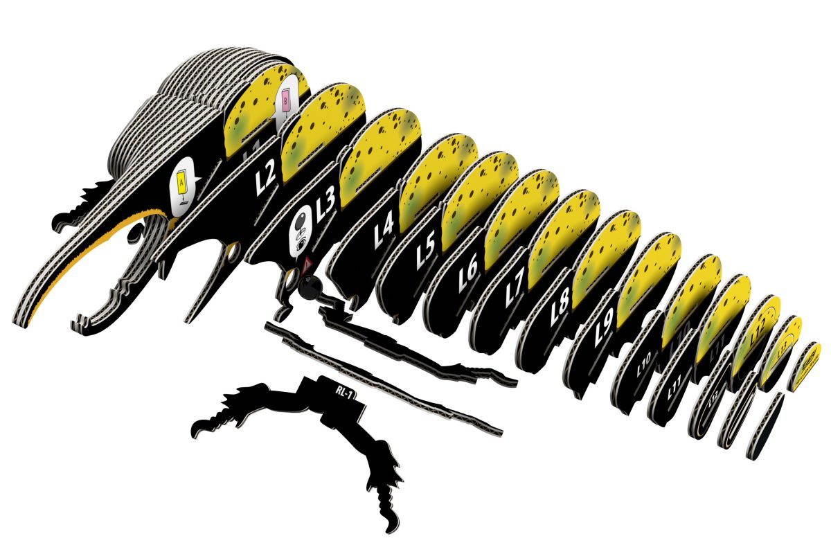 Eugy hercules beetle puzzle 3d