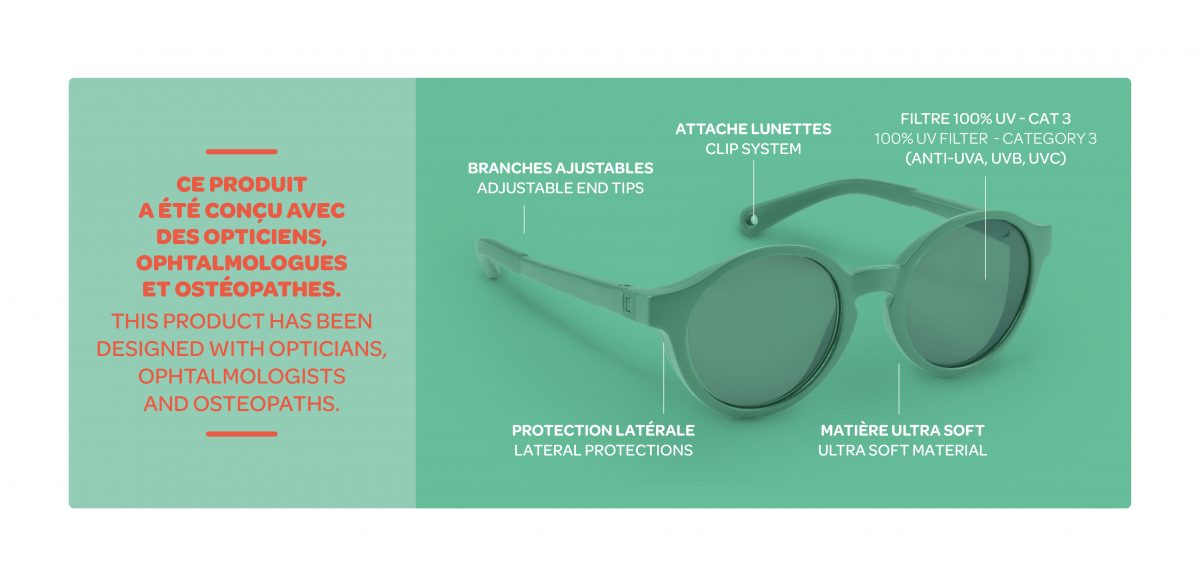 gafas sol categoria 3 UV con goma