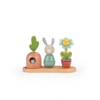 apilable de fusta trois petits lapins moulin roty