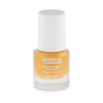 esmalte de unas al agua dorado namaki