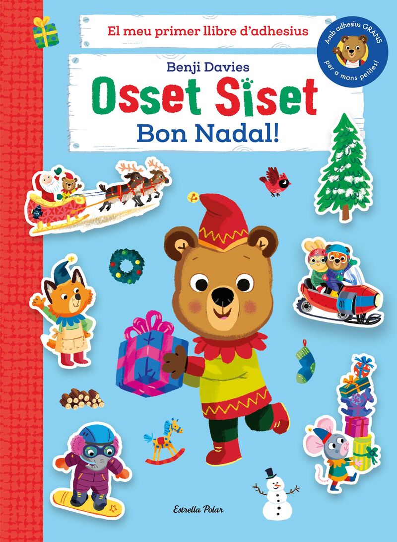 Osset Siset Bon Nadal! - El meu primer llibre d'adhesius