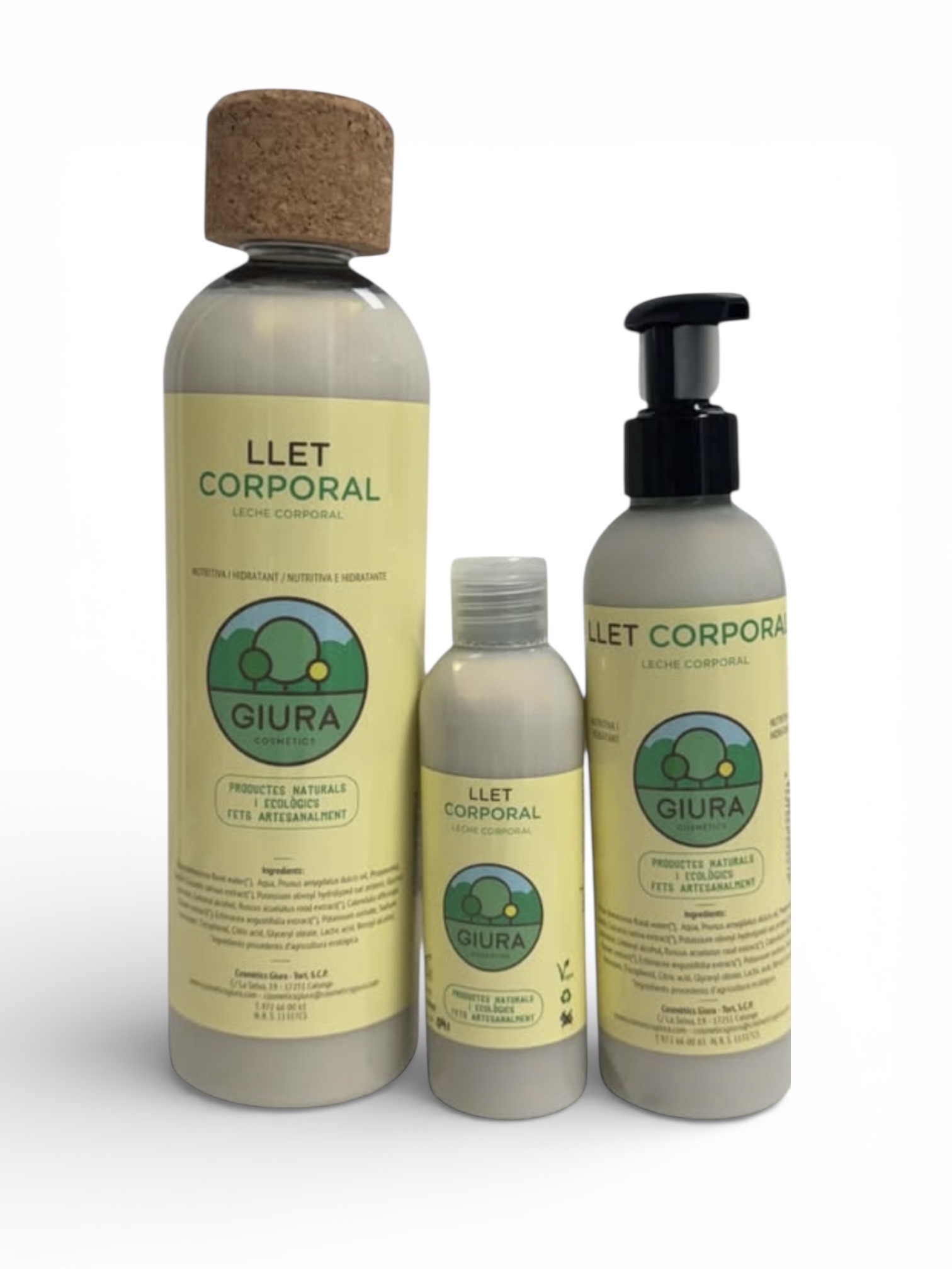 llet corporal ecològica giura