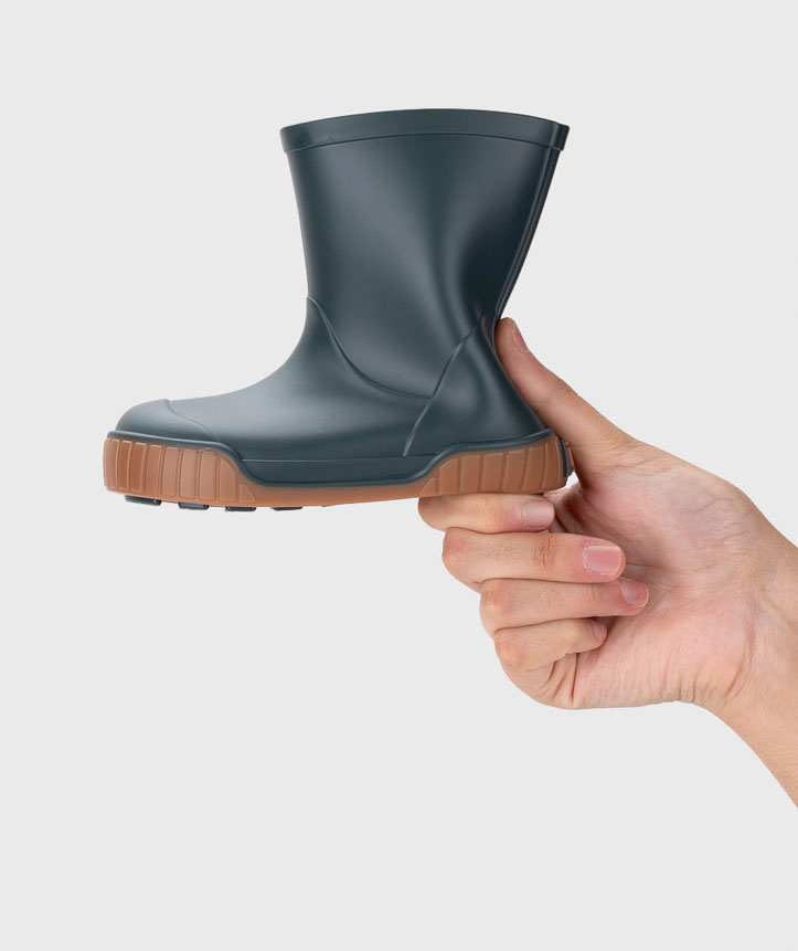 bota agua gris petroleo