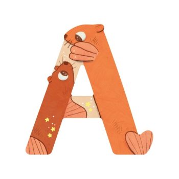 letras abecedario madera