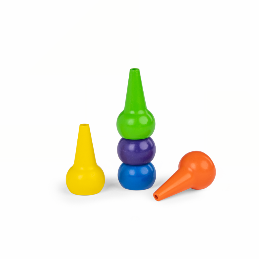 5 llapis de colors de cera