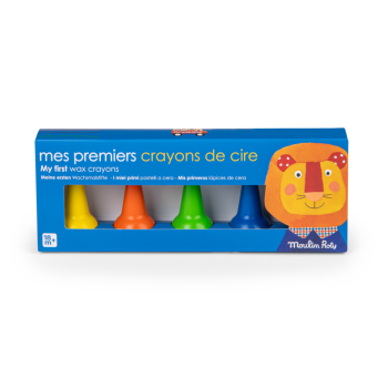 5 llapis de colors de cera