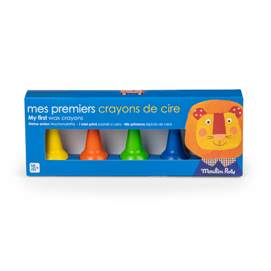 5 llapis de colors de cera