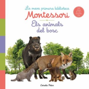 La pedagogia Montessori defensa que tot el que es mostri a les criatures sigui el més realista possible, sobretot durant els sis primers anys. Aquest llibre conté fotografies perquè les nenes i els nens puguin reconèixer alguns dels animals que habiten als boscos i n?aprenguin curiositats. Aquest llibre està dividit per estacions, i les solapes de tela de cada pàgina amaguen les fotografies de cinc animals del bosc. A la primavera trobem el picot garser gros, a l'estiu s'amaga la papallona, a la tardor veiem l'esquirol i a l'hivern descobrim la guineu. Al final del llibre, un missatge a favor de la preservació de l'entorn amaga sota l'última solapa una fotografia més: els cèrvols. Recomanat a partir de 6 mesos. Elaborat amb l'assessorament d'una guia Montessori.