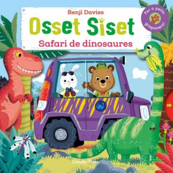 L’Osset Siset vol arribar al parc de dinosaures! Acompanya’l en aquest divertidíssim llibre animat amb pestanyes.