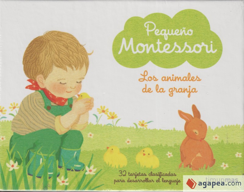 Pequeño Montessori 32 tarjetas clasificadas para desarrollar el lenguaje