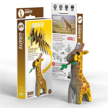 Figura 3D montable Giraffe Eugy, con valores educativos y respetuosos con el medio ambiente. 100% reciclable libre de toxicos