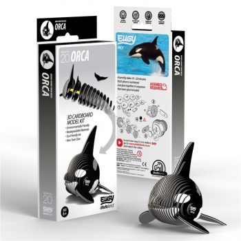 Figura 3D montable Orca Nuevo Eugy, con valores educativos y respetuosos con el medio ambiente. 100% reciclable libre de toxicos