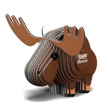 Figura 3D montable moose Eugy, con valores educativos y respetuosos con el medio ambiente. 100% reciclable libre de toxicos