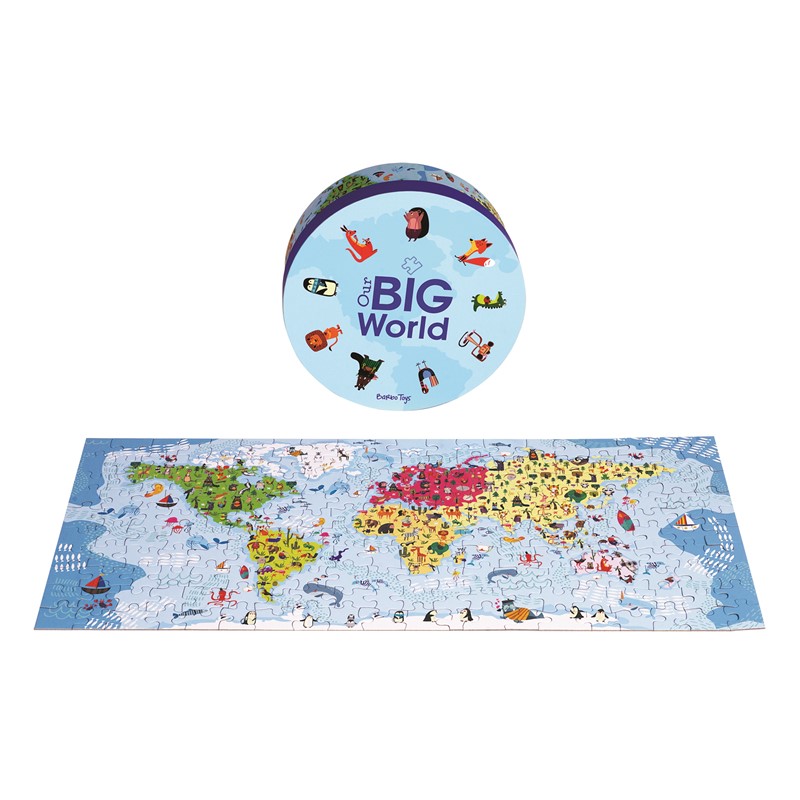 uzzles educativos Mapa mundi Barbo toys