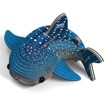 Figura 3D montable Tiburón ballena Eugy, con valores educativos y respetuosos con el medio ambiente. 100% reciclable libre de toxicos