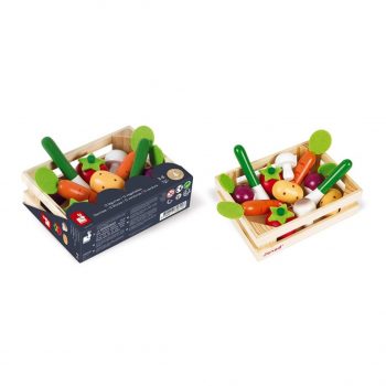 caja con verduras Janod